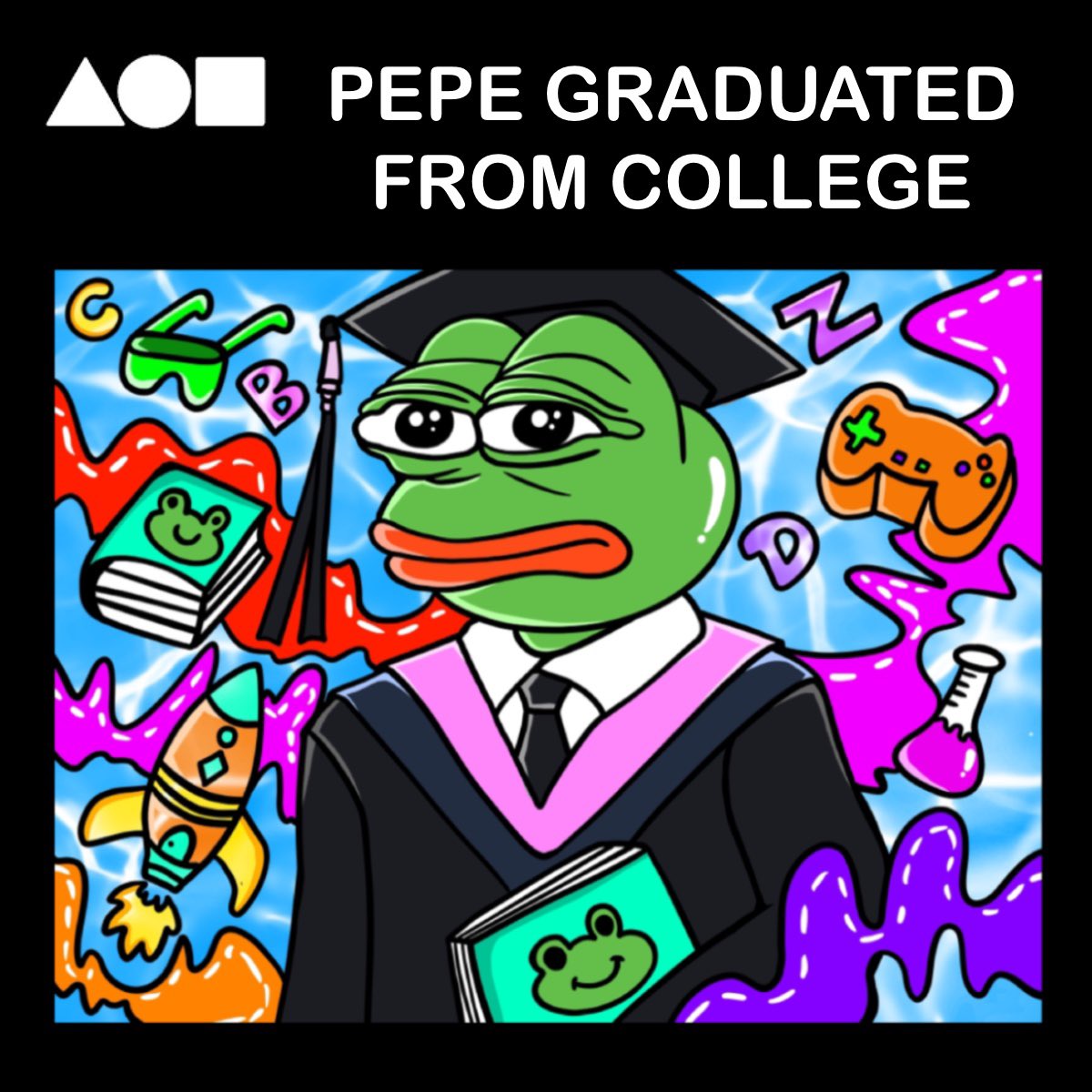 JOJOEZZZZ's tweet photo. First https://t.co/1LiaVbCTEX drop 😊🥺
( PEPE GRADUATED FROM COLLEGE )

https://t.co/aHGVSYLh7G

#NFTTHAILAND #NFTCommunity #NFTdrops #pepe #PEPEnft #pepethefrog #pepeart #NFT #NFTs https://t.co/29Ax2i15tI