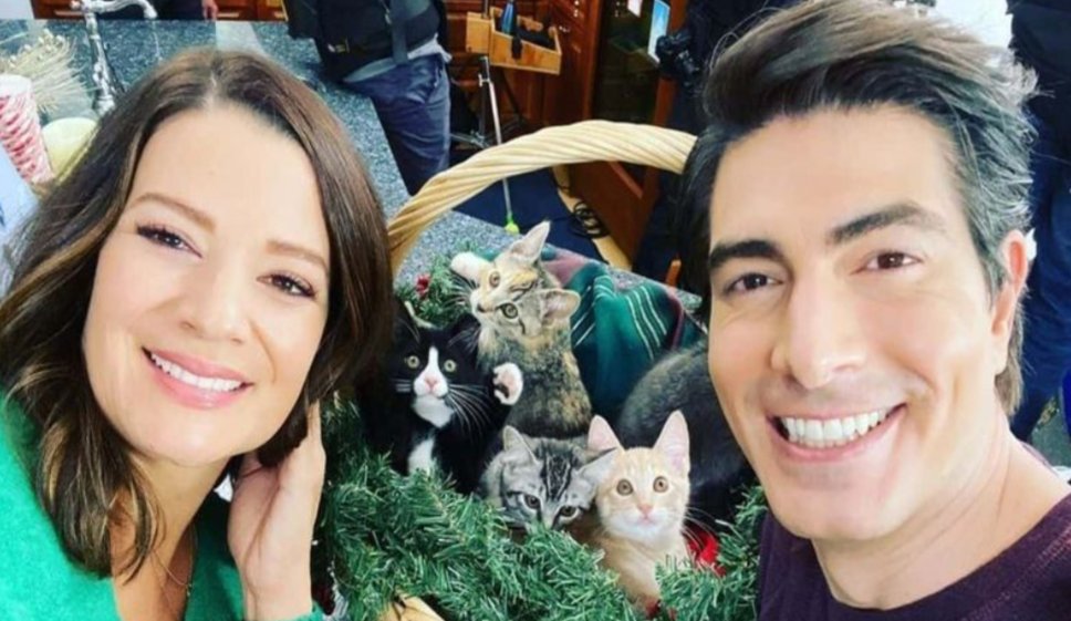 annabme4's tweet photo. I'm late to the party but just watched #NineKittensofChristmas w/ @KimberleySustad & @BrandonJRouth. It was so good! Great story & acting from these two leads- really enjoyed the entire cast (kittens included) plus a fun cameo from @ThePaulCampbell! Can we get a third movie?! 😻 https://t.co/AghQJyz2vJ