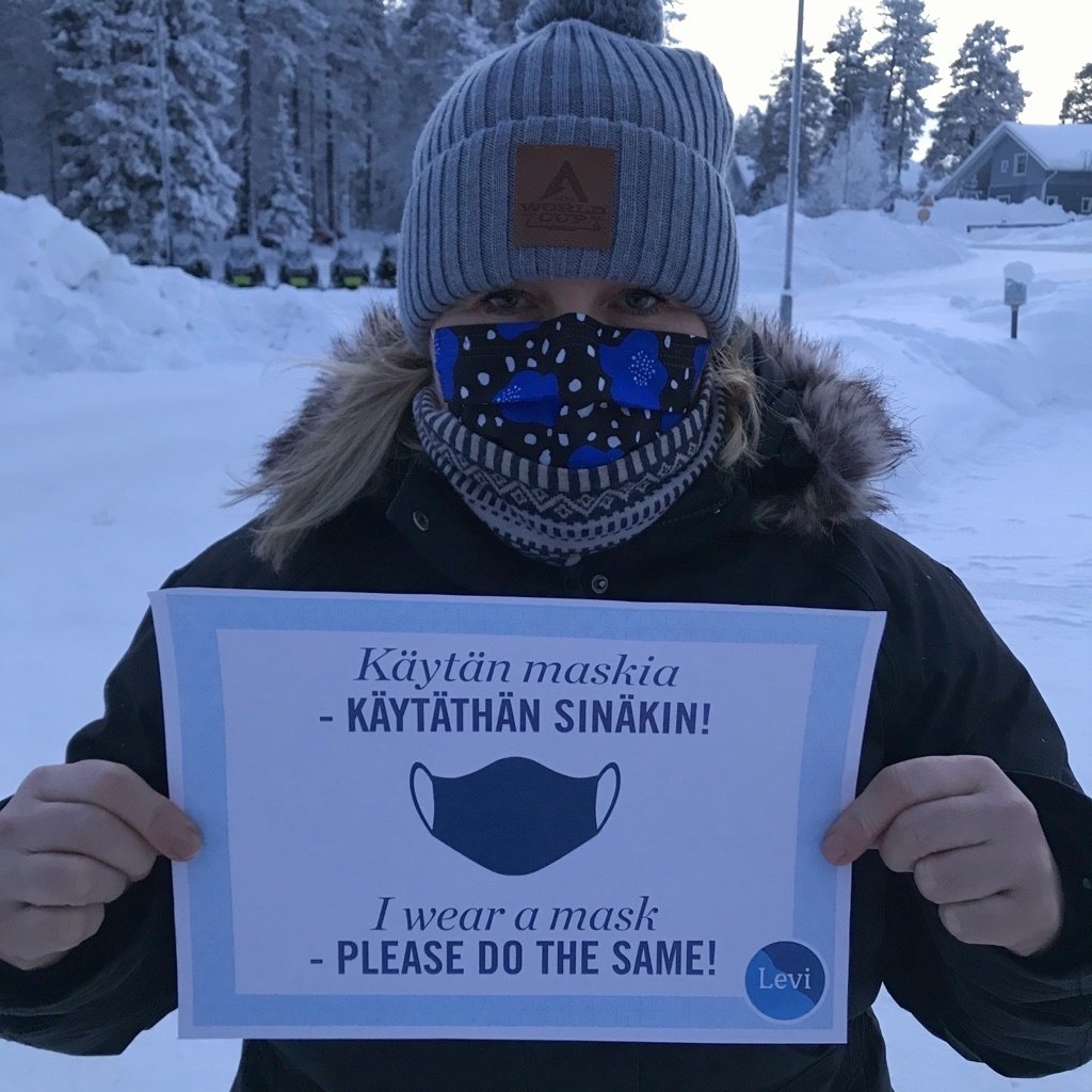 Terveysturvallinen matkailu on yhteispeliä!
Käytäthän siis Levillä maskia aina kun asioit sisätiloissa!