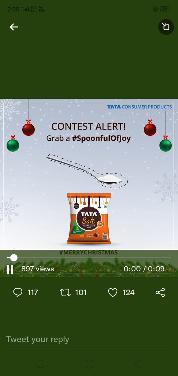 ursbhanu123's tweet photo. @TataConsumer Here is my screen shot
#spoonfulofjoy
@TataConsumer #marrychristmas https://t.co/51uOLN15W2