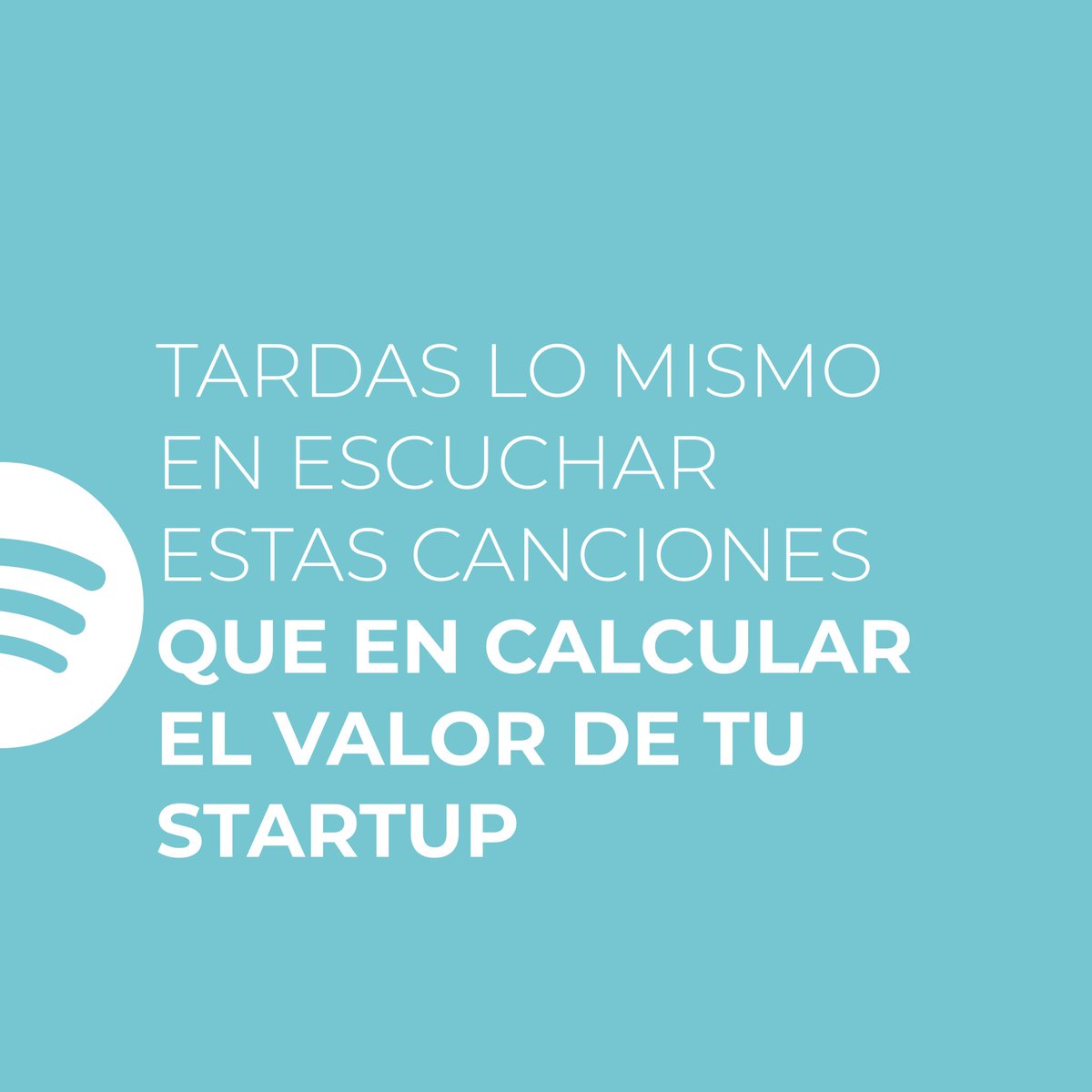 Diez minutos, eso es lo que tardas en calcular el valor de tu startup.Hemos hecho una lista de reproducción en <a href="/spotifyspain/">Spotify Spain</a> para que os la pongáis mientras.

Una valoración objetiva con IA🤖

📍open.spotify.com/playlist/08p8p…

#startup #emprendimiento #valoracionstartup  #spotify #music