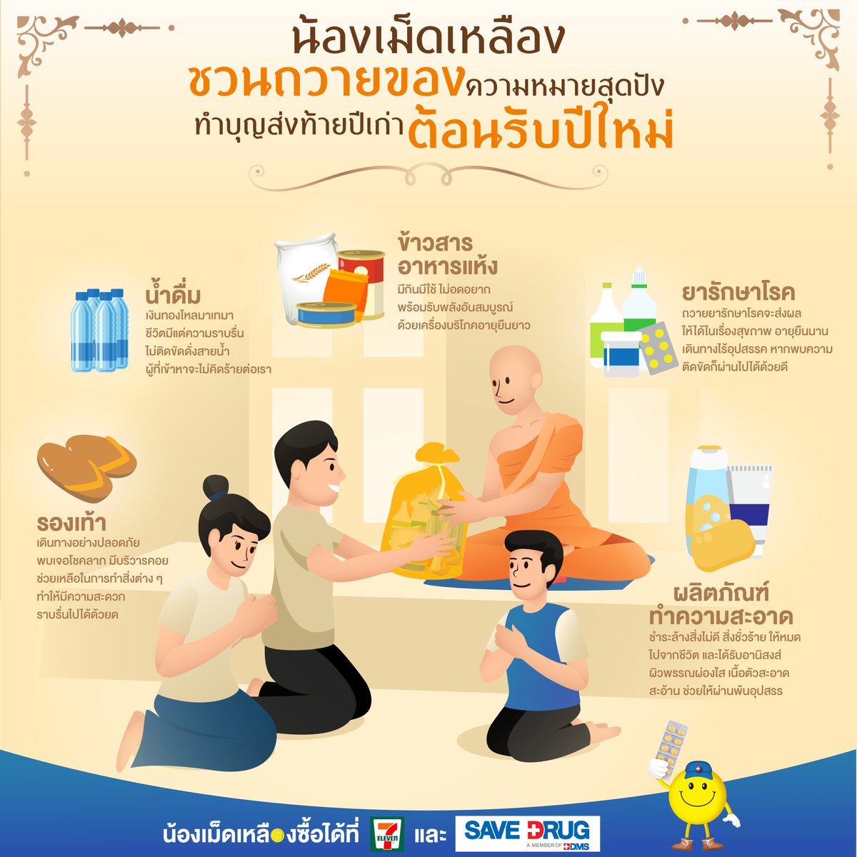 yellowtablet's tweet photo. 🥰น้องเม็ดเหลืองชวนถวายของความหมายสุดปัง ทำบุญส่งท้ายปีเก่า ต้อนรับปีใหม่🎉

อ่านเพิ่มเติม : https://t.co/JRYolQ6ZKn

#ปีใหม่ #ทําบุญ https://t.co/rxHMdbl7ke