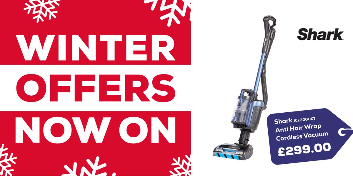euronics_UK's tweet image. Save £130 on this Shark Cordless Vacuum! For effortless gliding between carpets and hard floors, &amp;amp; up to 60 mins run-time, it's ideal for homes with allergy sufferers, trapping 99.9% of dust &amp;amp; debris. Available online &amp;gt;  euronics.co.uk/catalogue/floo…  #EuronicsUK #WinterOffers