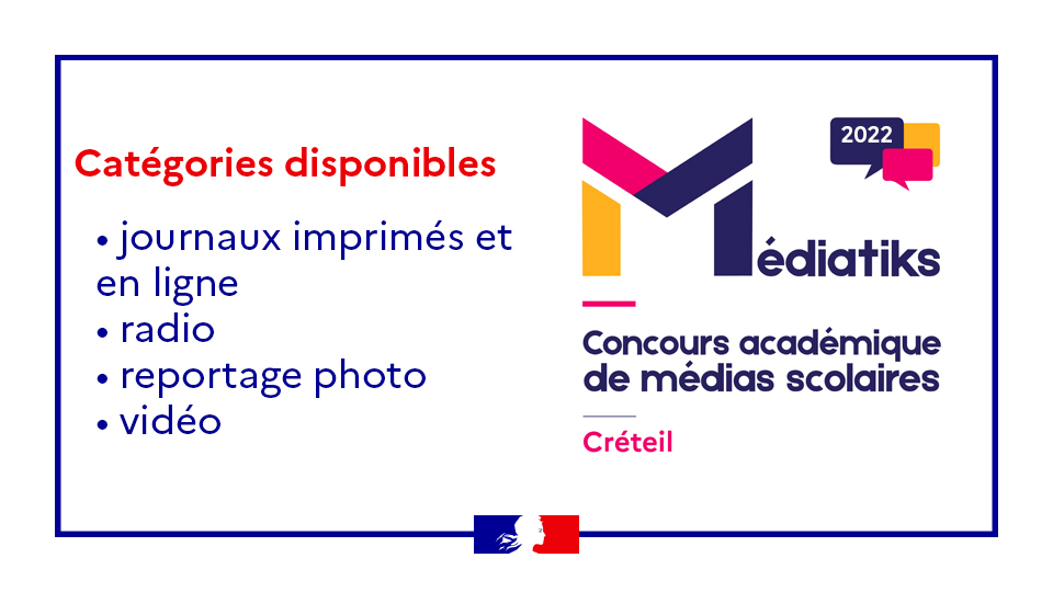 🎙️📸🎥 Vos élèves sont impliqués dans la création d'un média ? Inscrivez-les à #Médiatiks, le concours académique de tous les médias scolaires ! Détails sur 👉 swll.to/JCwgcY #EducMediasInfos