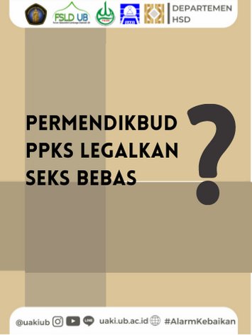 uakiub's tweet photo. [PERMENDIKBUD PPKS LEGALKAN SEKS BEBAS?]

السَّلاَمُ عَلَيْكُمْ وَرَحْمَةُ اللهِ وَبَرَكَاتُهُ

Akhir-akhir ini, banyaknya kasus pelecehan seksual khususnya dalam ruang lingkup pendidikan ramai diperbincangkan. 
https://t.co/eykqpbgx1A https://t.co/c7JCaKnAiX
