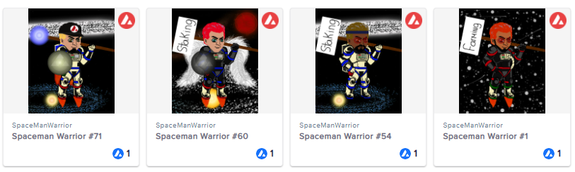 SpaceWarriorNFT's tweet photo. 🚨We have 4 Rare SMW NFT for sale at 1 AVAX🚨

The staking/farming Sign is going to provide you a Staking and Farming Bonus ( + 20% ) Over everyone else. 🧐🤑

https://t.co/zxZxX9bN8C

#NFTs #NFTCommunity #Avalanche #AVAXNFT #AVAX #NFTGame #AVAXNFT #NFTdrop #nftcollector #RareNFT https://t.co/VamCVwwZm9