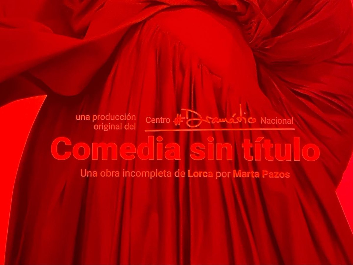 Monumental la dramaturgia de @martapazoss y #josemanuelmora en su particular revisión de la “Comedia sin título” del inagotable #FedericoGarciaLorca. 

Un elenco en flor, que pone en pie el grito inconcluso -eternamente por estrenar- de una poesía irreductible. [+]