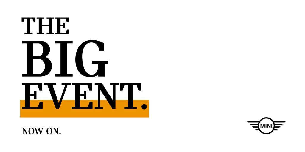 StaffordMINI's tweet photo. The #BIGEVENT has arrived! STOP what you're doing and find fantastic savings on hundreds of approved used cars. Start the new year right with your perfect vehicle: https://t.co/UTMVAxTd9K https://t.co/cClt26kLbP