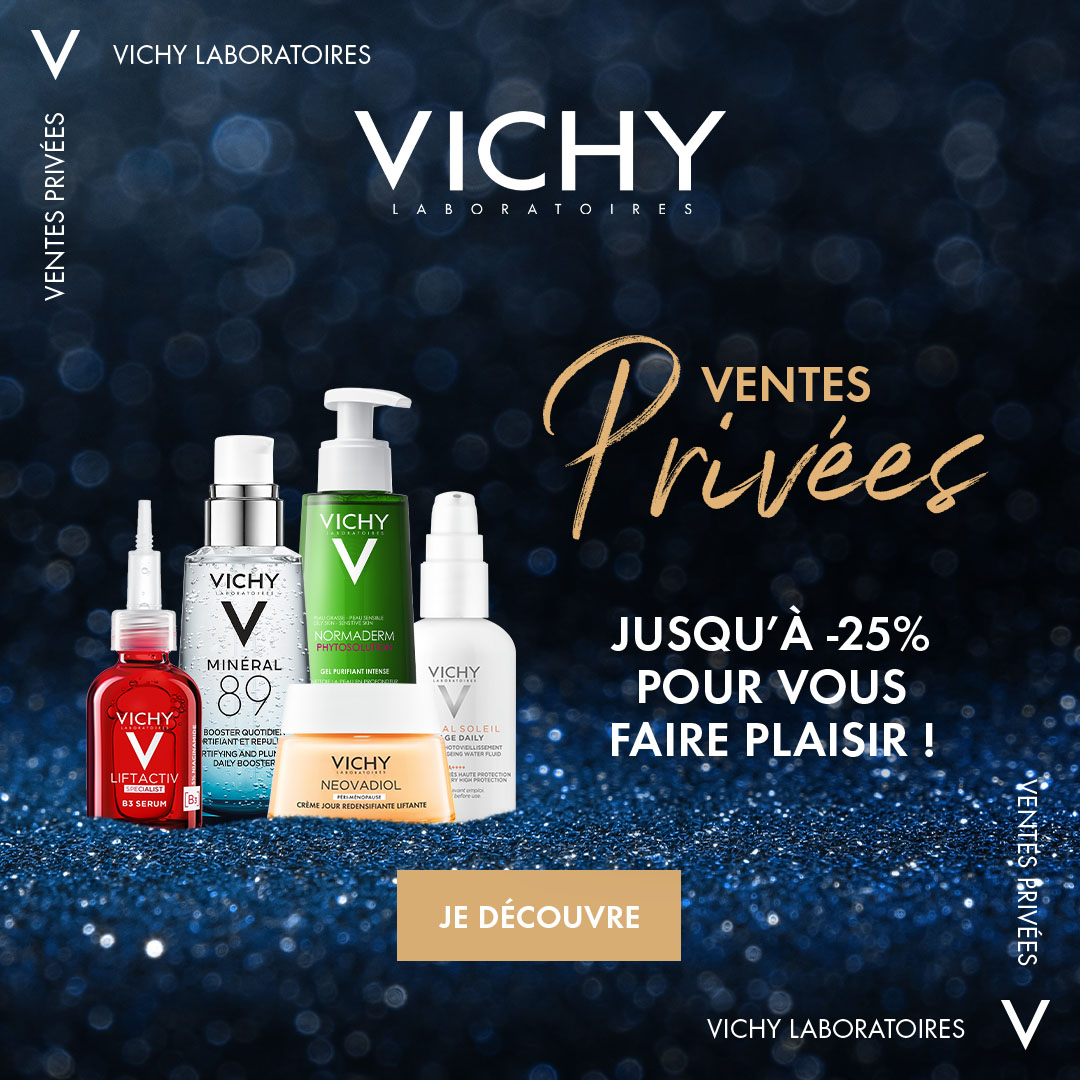 Après Noël, c’est toujours Noël ! Découvrez des soins pour compléter votre routine quotidienne sur vichy.fr : jusqu’à -25% sur tout le site ! 

👉 Rendez-vous sur bit.ly/33MsRSZ pour en profiter !

Offre valable du 27 décembre au 4 janvier.