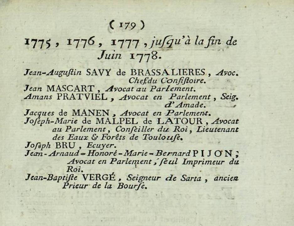 PoliceHistoire's tweet photo. Au secours ! À l'assassin ! Le #capitoul de #Toulouse Jean-Baptiste #VERGÉ assisté de son valet se précipite. C'est dans la nuit du 23 au 24 décembre 1775 près de la place du Pont Neuf. Les 2 #assassins seront arrêtés. #arrestation @ToulouseArchive https://t.co/prELPC7RSO