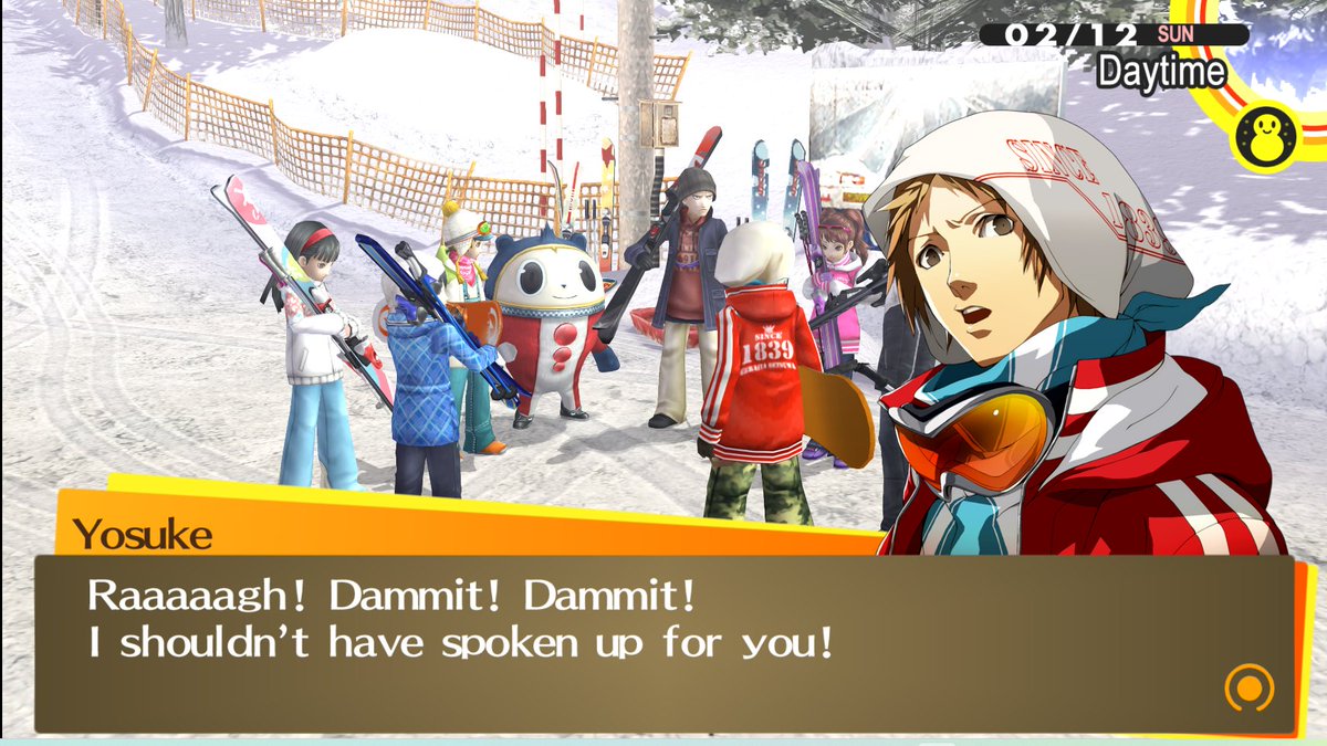 deerielu's tweet photo. I need to start NG+ I want that romance mod so bad 😭 Yosuke I love you https://t.co/oj9g4fS5TT