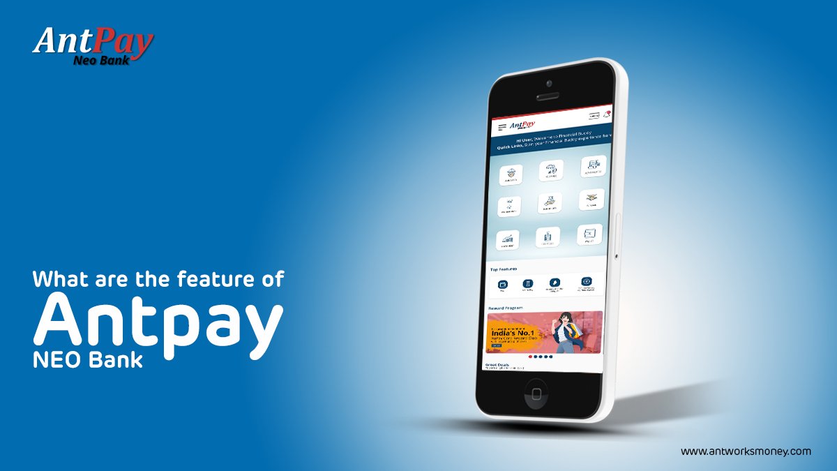 AntworksMoney's tweet photo. Features Offered by AntPay Neo Bank:
Various services are being offered by AntPay which we have listed. Get the ultimate digital banking experience with a complete and seamless solution.https://t.co/aO7GZrsTar
#antpay #neobank #walletcard #LoanSolution #rechargeservices https://t.co/xega4XC2KF