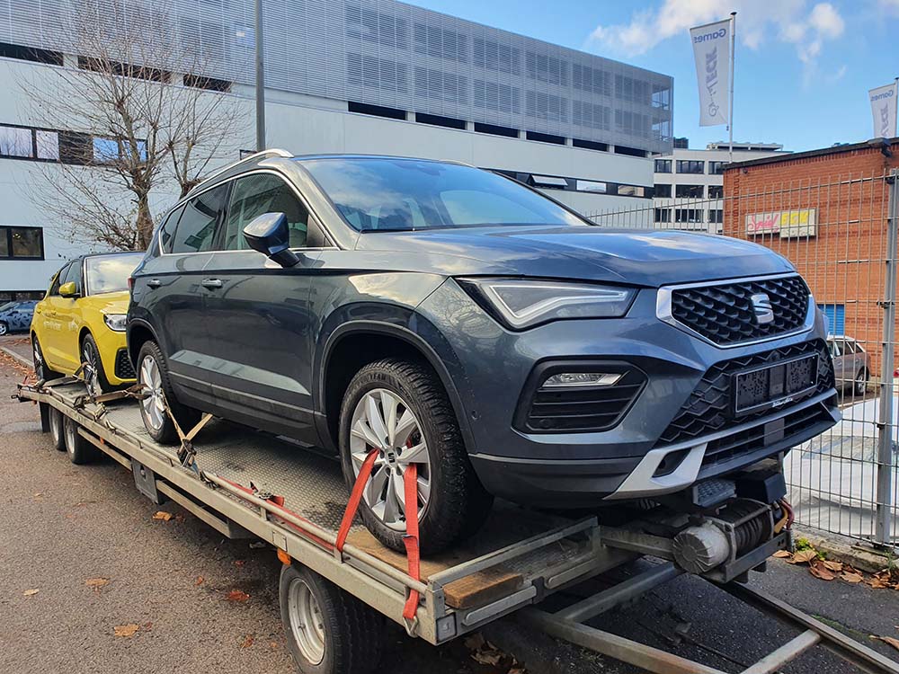 De SEAT Ateca, een compacte cross-over SUV uit de C-klasse. Net geimporteerd uit Duitsland.