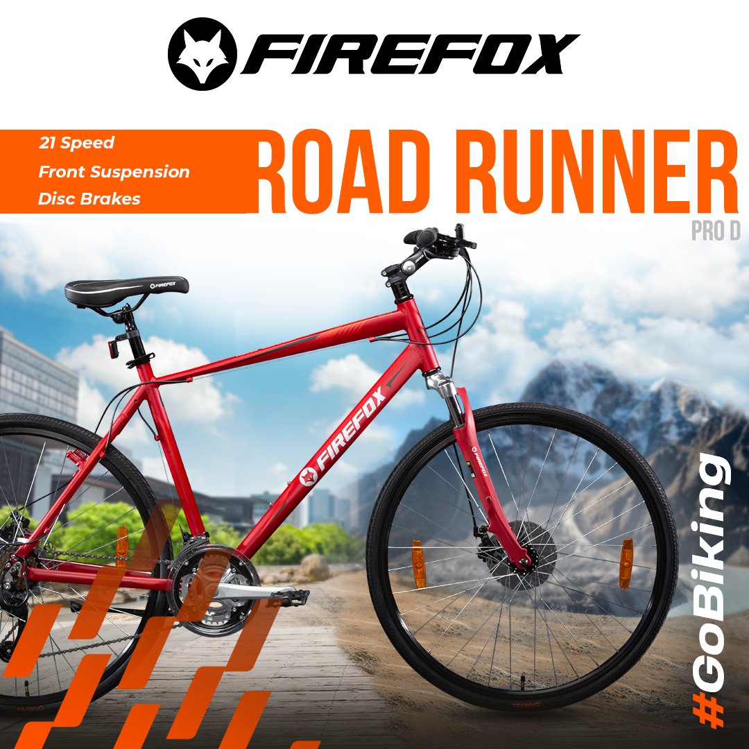 Firefox Bikes on X: Ride around your city like a pro with FIREFOX Road  Runner Pro D. An urban-adventure bike for cities, town pathways and open  countryside. Expand your horizons on one