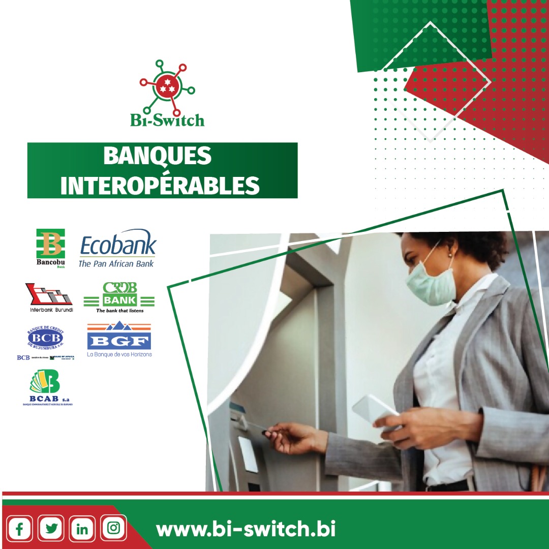 Bdiswitch's tweet photo. Pas besoin de passer de longues files d’attente dans les banques !
@Bdiswitch est là pour vous faciliter la tâche !
Retirez votre argent dans le Distributeur Automatique de Billets de votre choix.
#Burundi #Biswitch #SwitchMonetiqueNational https://t.co/E0IUpaPdG0