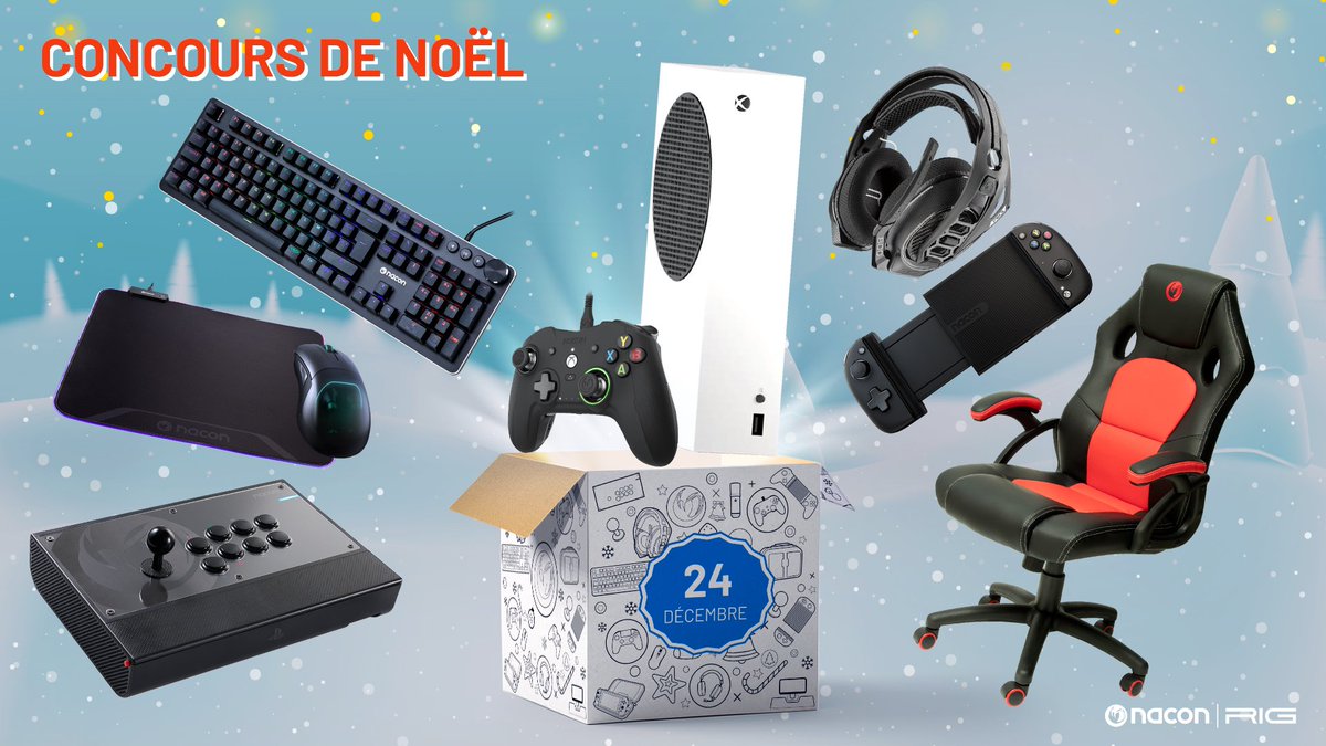 NaconFR's tweet image. Nous espérons que vous avez passé un Joyeux Noël !🎅

Pour prolonger la fête, n'oubliez pas de participer à notre #JeuConcours pour tenter de gagner un setup #Xbox, #PC comprenant une #XboxSeriesS et des accessoires @RIGGaming_fr et #Nacon !🤯 @XboxFR
 
👉 gleam.io/eElvT/joyeux-n…