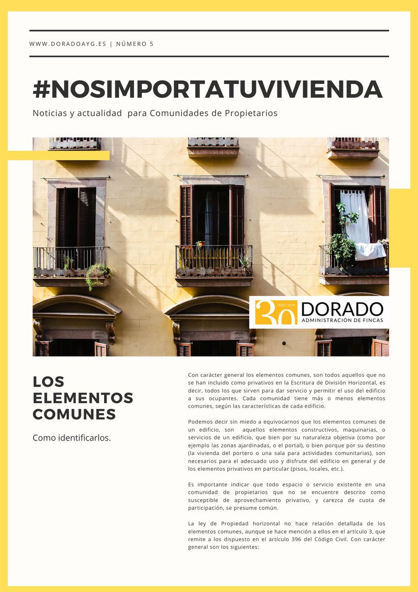 adorado_m's tweet photo. Te preguntas cuales son los #ElementosComunes en tu #ComunidadDePropietarios.
En nuestra revista 📰informativa nº 5, te aclaramos estas dudas, y como debes actuar.
#NosImportaTuVivienda, visita para más #consejos https://t.co/zi5EQLvqfi https://t.co/zkPfqMbl4f