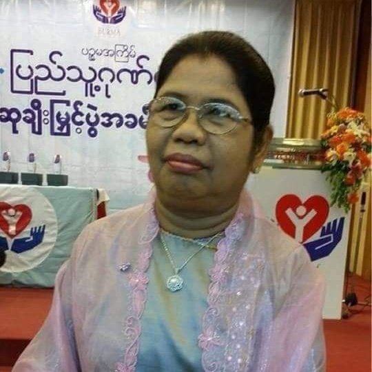 PhoneMyatKhine5's tweet photo. Daw Than Myint Aung, a famous writer, was arbitrarily sentenced to 3 years in prison with hard labour under section 505 (A) by junta's court. She has been abducted since Feb 1 coup, for no reasons.  #Dec27Coup #ReleaseTheDetainees #WhatsHappeningInMyanmar https://t.co/sIiAD6GTvr