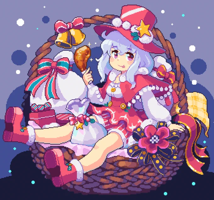 🌟🎄
#創作 #ドット絵 #pixelart 