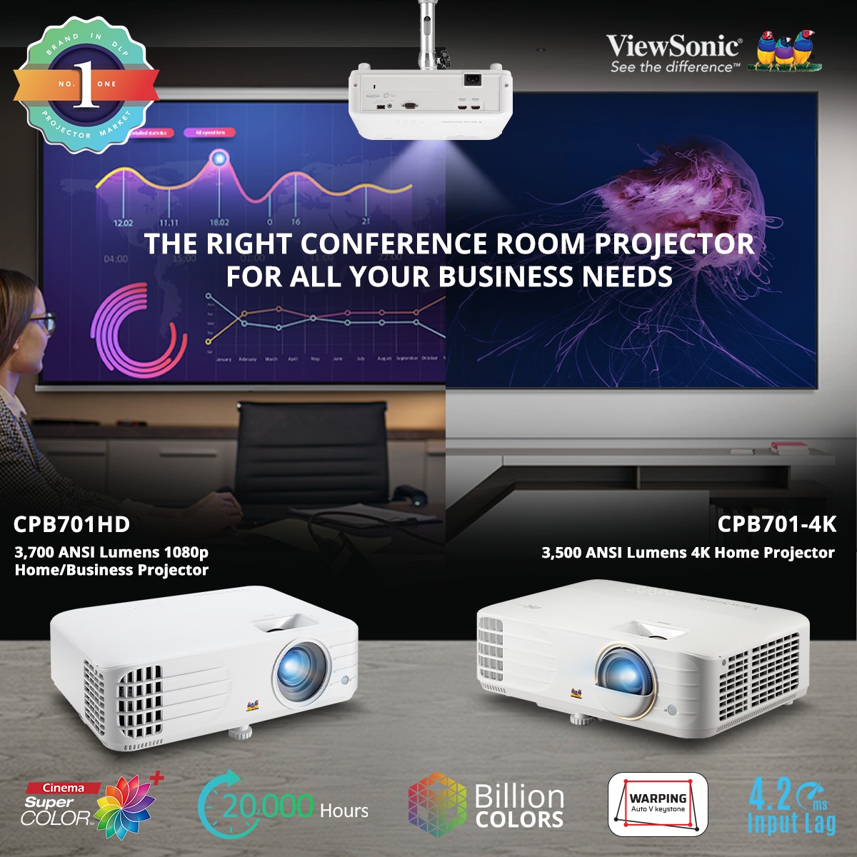 IndiaViewsonic's tweet photo. Now slides will come alive and presentation will get a new meaning with CPB701HD & CPB701-4k.
#ViewSonicIndia
#ViewSonicProjectors #CPBSeries https://t.co/Pt5q1zLbfA