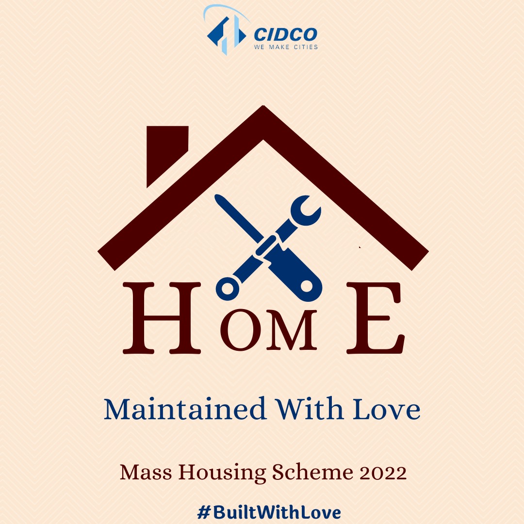 CIDCO_Ltd's tweet photo. CIDCO will look after maintenance of buildings under CIDCO's Mass Housing Project 2022 for the next 5 years.
Details will be shared soon.

सिडको महागृहनिर्माण योजना २०२२ प्रकल्पातील इमारतींच्या पुढील ५ वर्षांच्या देखभालीची जबाबदारी सिडको घेणार.
अधिक माहिती लवकरच.

#BuiltWithLove https://t.co/1QOXn1JDHN