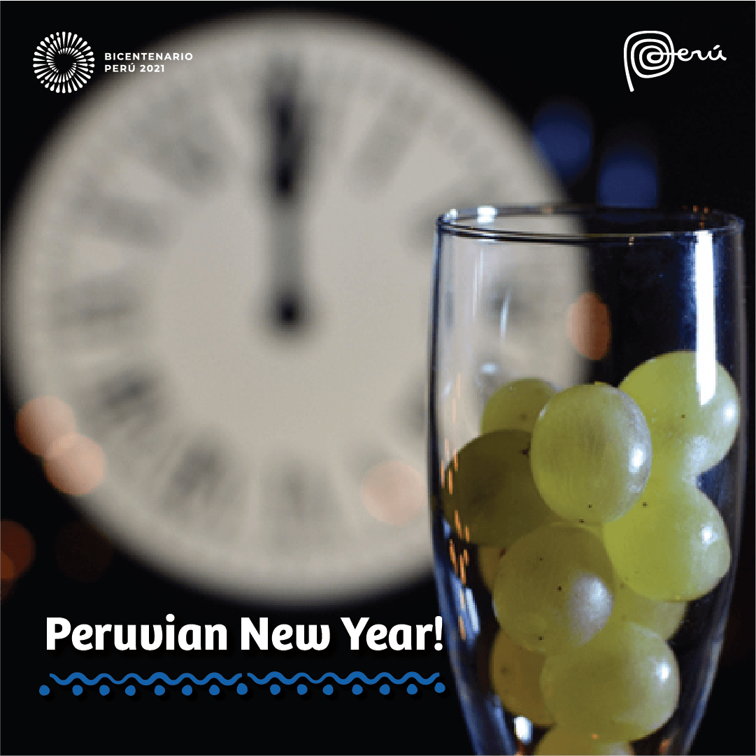 peruinindia's tweet photo. Peruvian New Year traditions:
Fill your pockets with lentils for  prosperity!  
Eat twelve grapes under the table at midnight while saying the name of each month for luck! 
Your pockets must always have money!  
Wear something yellow to bring in the New Year! https://t.co/C4ywCCQ4DN