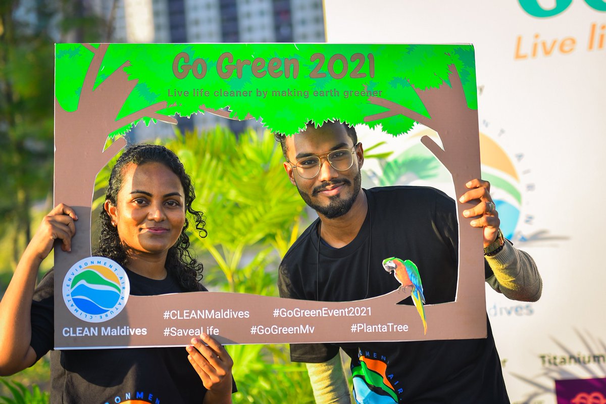 HArubaan's tweet photo. I would like to thank the Minister @anuahsa for honouring the second gogreen event organized by @clean_maldives
Minister's acceptance of the organization's efforts is a source of encouragement to the volunteers and the members 
📷 @AdhadhuMV | @shabin_ir https://t.co/jmkr31CDyX