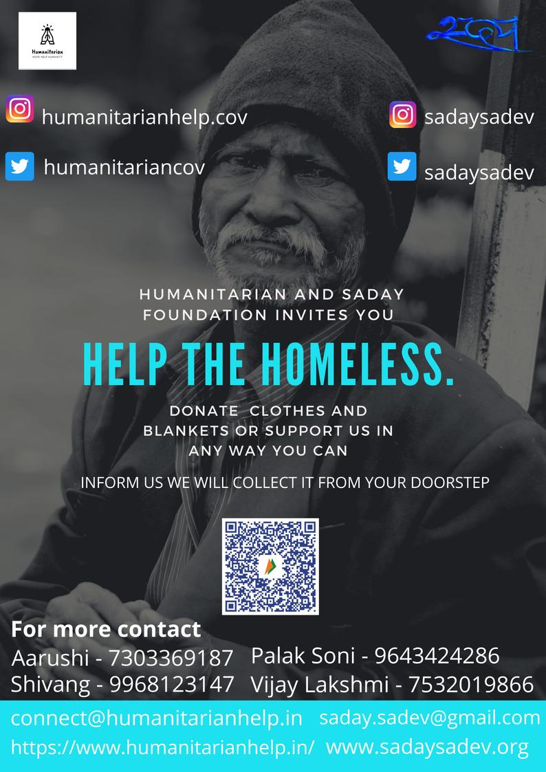 Journoaarushi's tweet photo. One step towards serving humanity 😇❤️.
We need your support to protect homeless people from this cold waves.
#support #Help #HelpingHand #aarushikanozia #humanity #humanitarian https://t.co/v3xDahAjF8