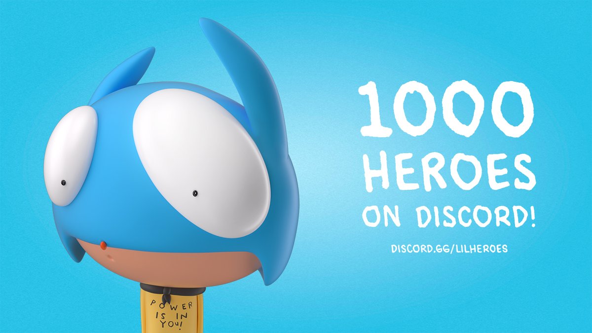 LilHeroesNFT's tweet photo. We just reached 1000 members on Discord in few hours without marketing. Just organic shares with friends &amp; family.

Thank's for your support everyone. It's just the beginning ! LFG 🔥 https://t.co/0p2q99DcPo