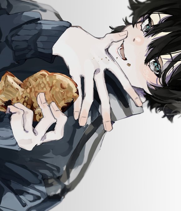 「black hair taiyaki」 illustration images(Latest)