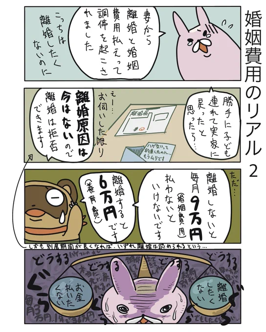 婚姻費用1がちょっと分かりにくかったので。

#弁護士 #法律事務所 #漫画 #四コマ漫画  #エッセイ漫画  #漫画が読めるハッシュタグ #マンガが読めるハッシュタグ #たぬじろう #食っていけない弁護士 