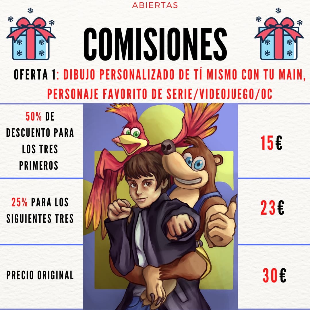 frizzery's tweet photo. COMISIONES ABIERTAS 🔥.
En las imágenes está toda la info de las ofertas, precios y condiciones.
Si te interesa mándame un MD. Gracias!! #comission #comissionsopen https://t.co/JnjXWf6X8M
