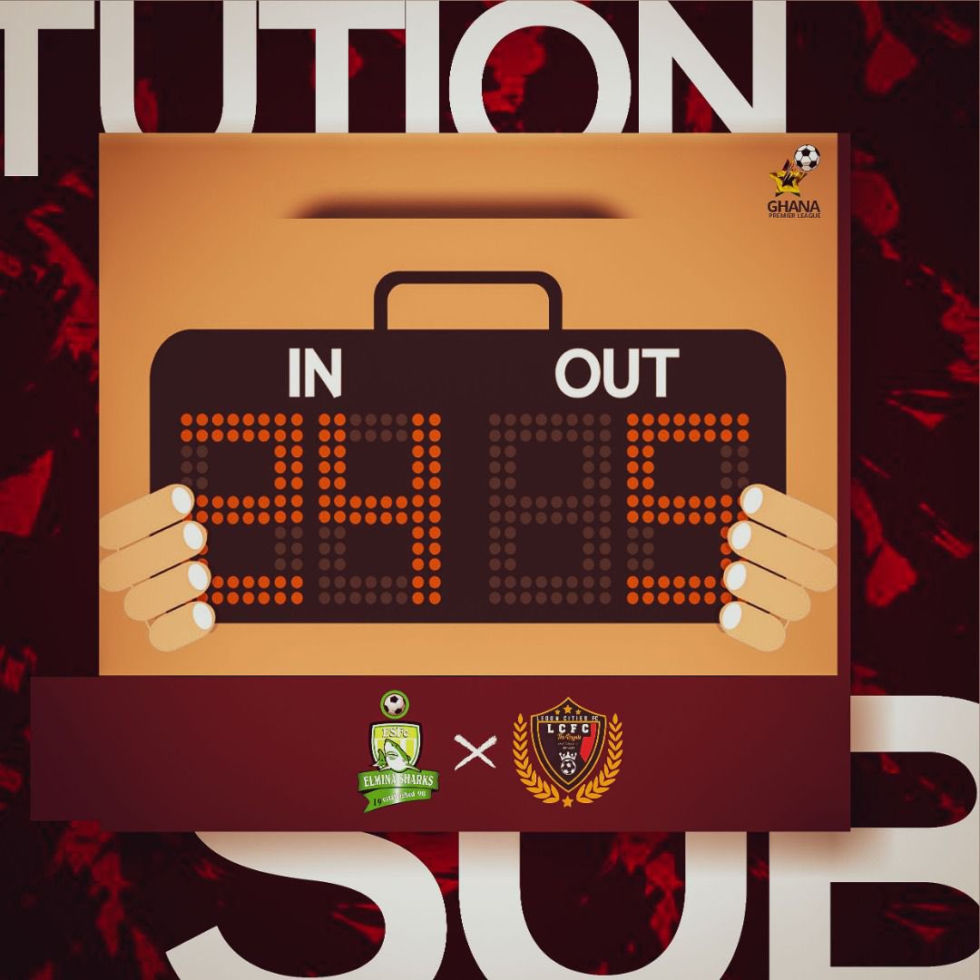 XIWondersFC's tweet photo. Substitution for the Royals. 

Jonah Attuquaye has been replaced by Osman Amadu

ESFC [0-1] LCFC 

#SharksCities I #GPLwk10 https://t.co/WWS9VrCrIH