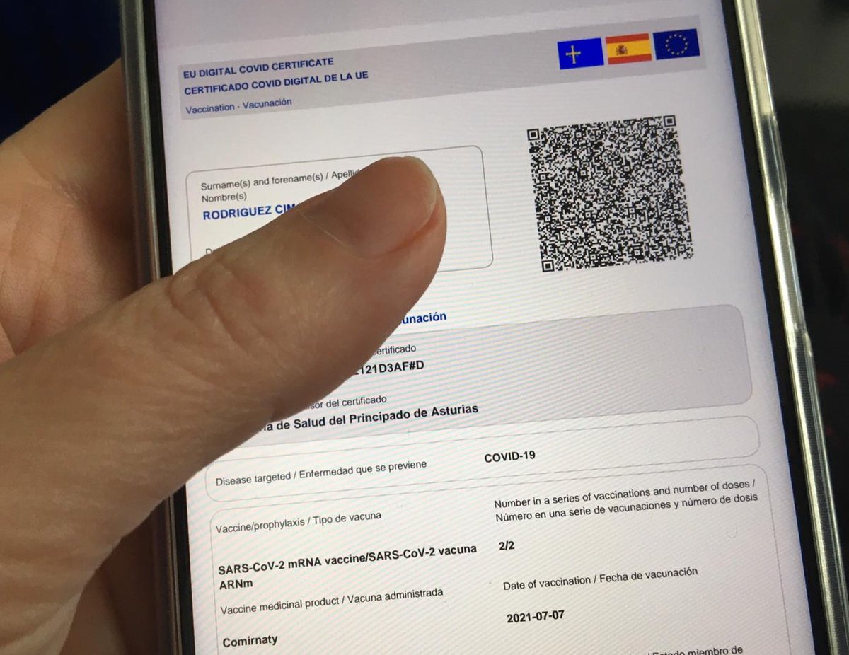 astursalud's tweet photo. 🚨IMPORTANTE
No te vuelvas loco‼️

📱Si ya tienes certificado digital #COVID19 con pauta completa, no es preciso que lo actualices con la dosis de recuerdo para poder acceder a locales de ocio nocturno, hostelería y gimnasios

El certificado tiene una validez de1⃣año

🔃Comparte https://t.co/OlZc4TmpR2