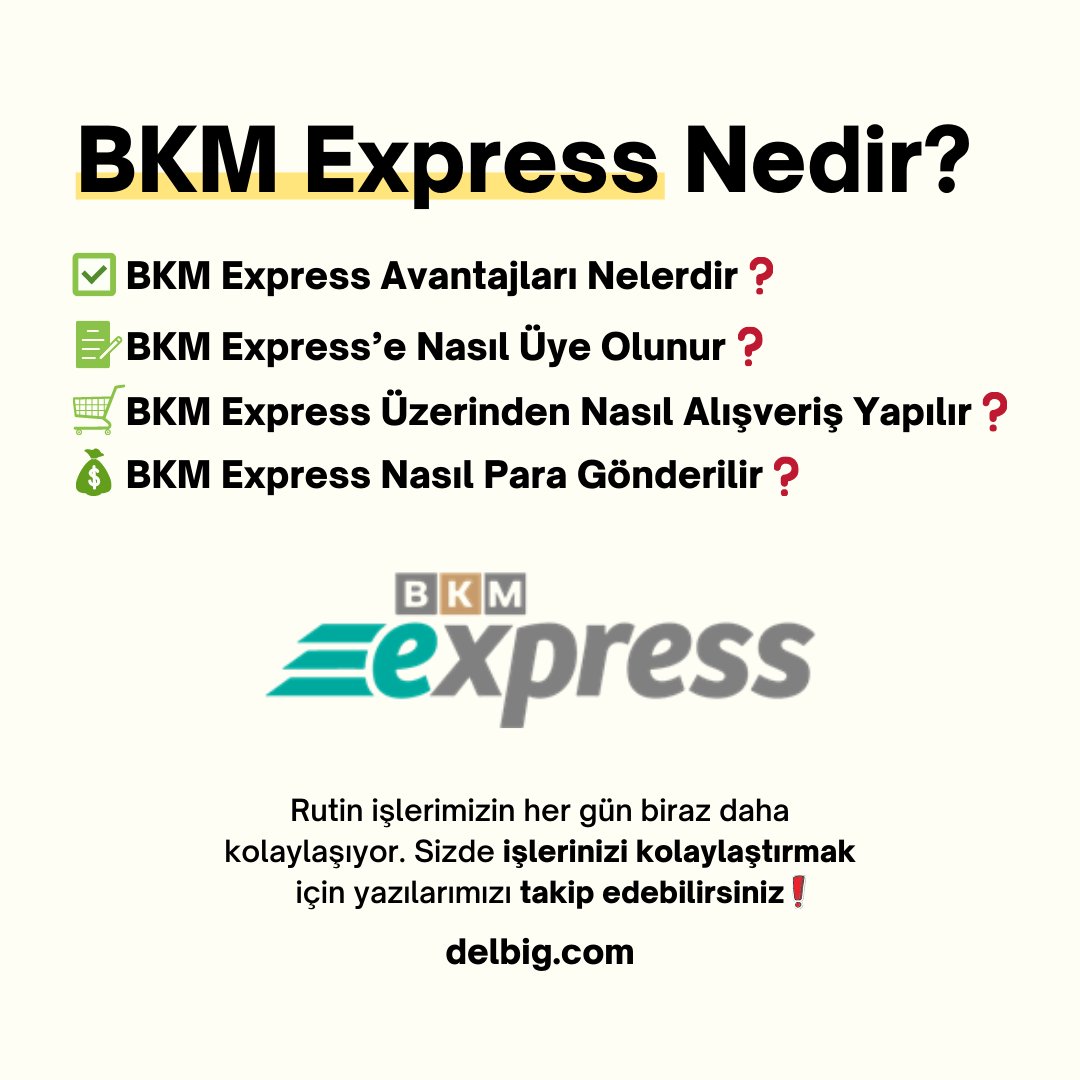 BKM Express e-ticaret dünyasında oldukça büyük bir önem taşımaktadır❗

BKM Express Avantajları Nelerdir❓
BKM Express’e Nasıl Üye Olunur❓
.
.

Tüm sorularınızın cevabı için biyografi üzerinde bulunan linkten yazımızı okuyun❗