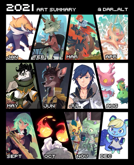 Lots of zine stuff under NDA still that I would've loved to put here but ah well here's my 2021 summary 