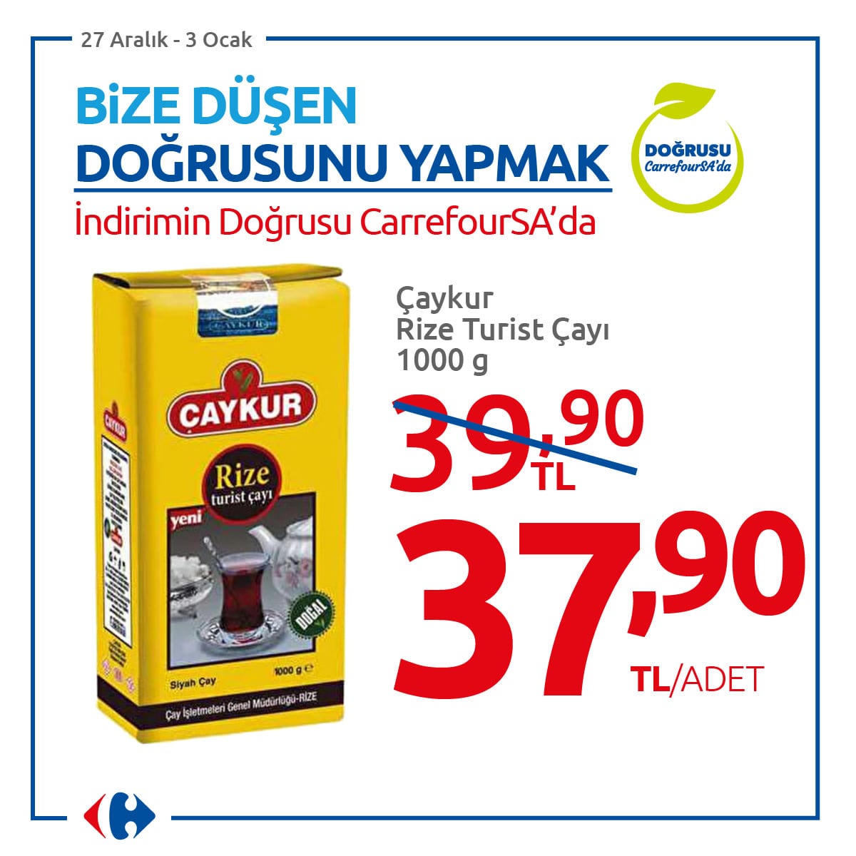 CarrefourSA's tweet photo. Bize düşen doğrusunu yapmak! Birbirinden çeşitli ürünlerde indirimin doğrusu CarrefourSA'lar, https://t.co/TYb85oOVAj ve CarrefourSA Online Market uygulamasında sizleri bekliyor.
#Doğrusu #CarrefourSA https://t.co/DbZPDjdkqZ