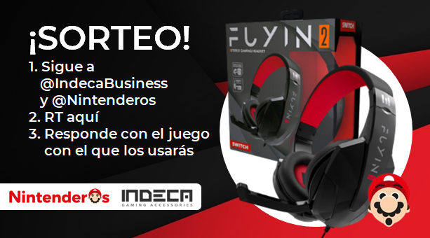 Nintenderos's tweet photo. ¡Sorteamos otros 6 auriculares Fuyin 2.0 para Nintendo Switch!

1⃣ Sigue a @IndecaBusiness y @Nintenderos 
2⃣ RT aquí 
3⃣ Responde con el juego con el que usarás los auriculares

¡Suerte! - https://t.co/wWfjmx16cl https://t.co/x4wU5Rt6mT