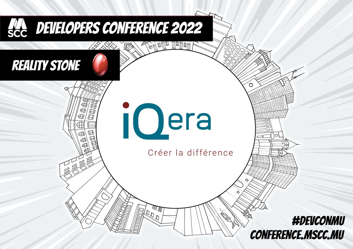 MSCraftsman's tweet photo. We are happy to count #IQERA as part of our squad for the Developers Conference 2022. Thanks for your support!
#devconmu #developers #conference #mauritius https://t.co/oh6NYjxDwK
