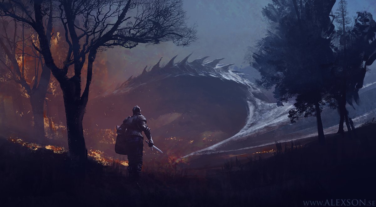 If you feel you don't have any "original" ideas, just paint some unoriginal ideas. If you're genuine about it, you will make it your own. Being original is highly overrated. Here's a medieval knight and a dragon.