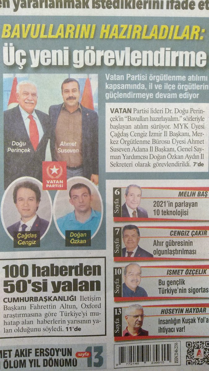 Üç lider, üç büyük görev. Başarılar, vefalar, fedakarlıklar için iş başı yapıyorlar. Tebrik ediyoruz. 

<a href="/ahmtssvn/">Ahmet Suseven</a> @CagdasCengizTGB @Dogannozkan