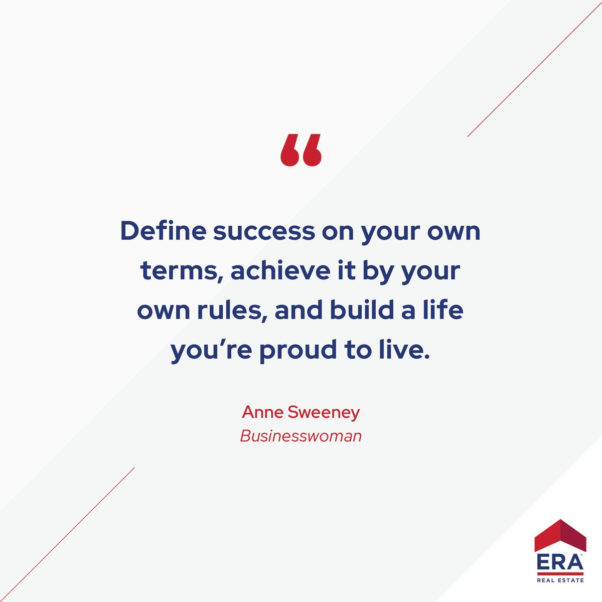 Don’t just follow the crowd. Do what is right for you at your own pace, and it will work. 

#eramottomonday #mottomonday #motto #inspirationalquote  #teamera #motivation #mondaymotivation #annesweeney #motivationalquote #successquote #success