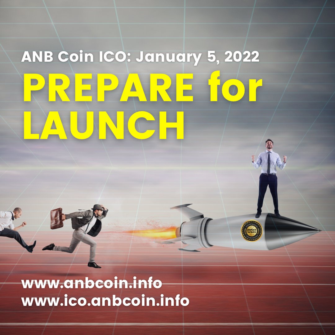 anbblockchain's tweet photo. Prepare for launch!
Go to : https://t.co/8S1emzgfHy
Sign up early " Buy button will be open on January 5, 2022
Join Telegram for updates: https://t.co/tuLJ2I0uoH
#ANBcoin #ICO #ANBblockchain #ANB #holders https://t.co/VlWBEYcjhy