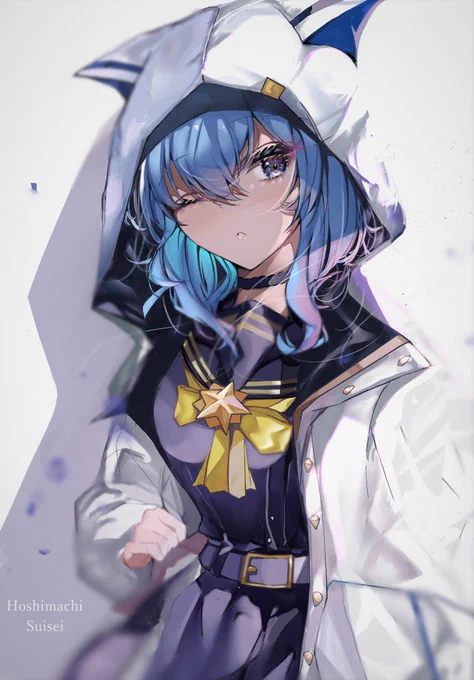 #年の瀬に渾身のイラスト晒すのでフォローしてください
渾身の星街～～!!☄✨ 