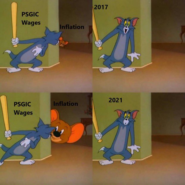 AhinSen55's tweet photo. Wage revision is our right. We have heard enough false assurances. It’s a shame that we have to wait this much for what is our right.
#GIPSAWAGEREVISION
#REPEALGIBNA
#MERGE4PSGICS
#PSGICSFORPEOPLE
#WInsurers https://t.co/e06wO6Z0bj