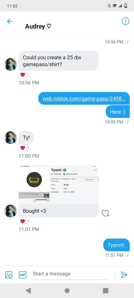 Tysmmm @scftaudrxy and <a href="/fleursqns/">♫</a> for the rbx!!! Trusted #realgiveaways