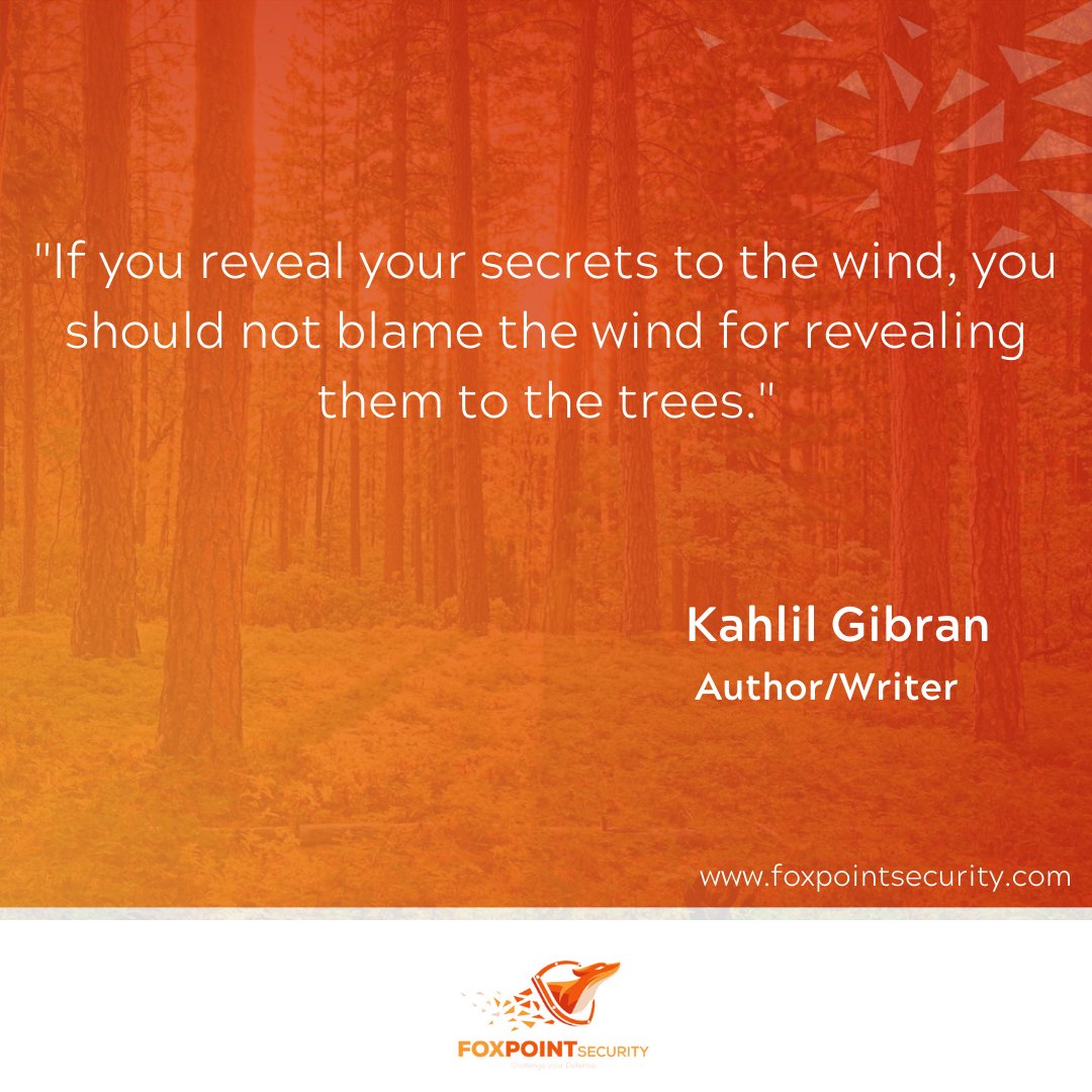 FoxPointSec's tweet image. Don&apos;t reveal your secrets to the wind! 
#FoxPointSecurity #PhyiscalSecurity #Cybersec #datasec #SecurityExpert