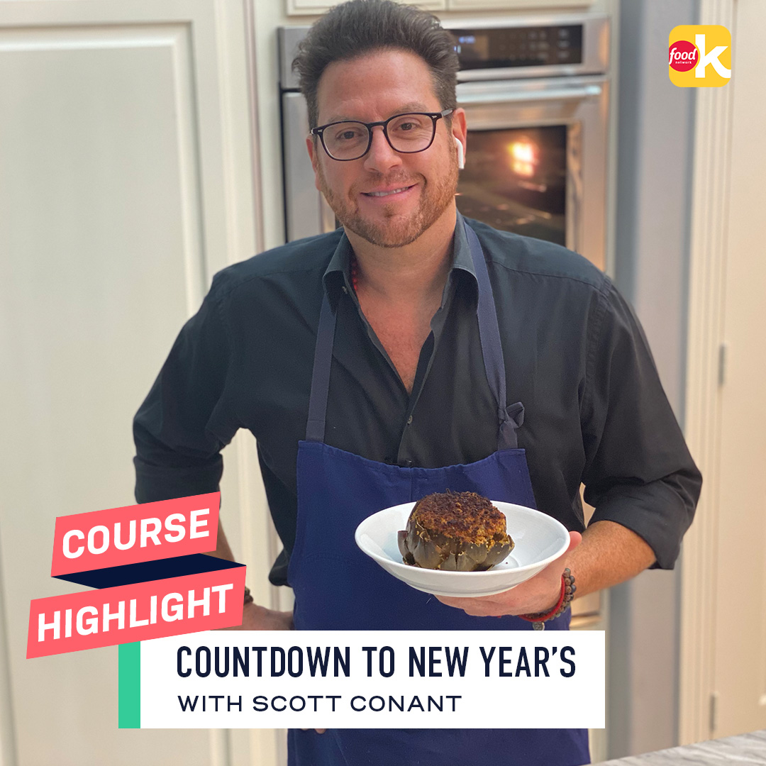 fnkitchen's tweet photo. Ring in the New Year with appetizers from @conantnyc that'll definitely become new favorites! 🥂 He'll walk you through tips, tricks and techniques to make Roasted Clams Casino, Arancini and more. Search for it on your #FoodNetworkKitchen app! https://t.co/PeCOOXJMN2