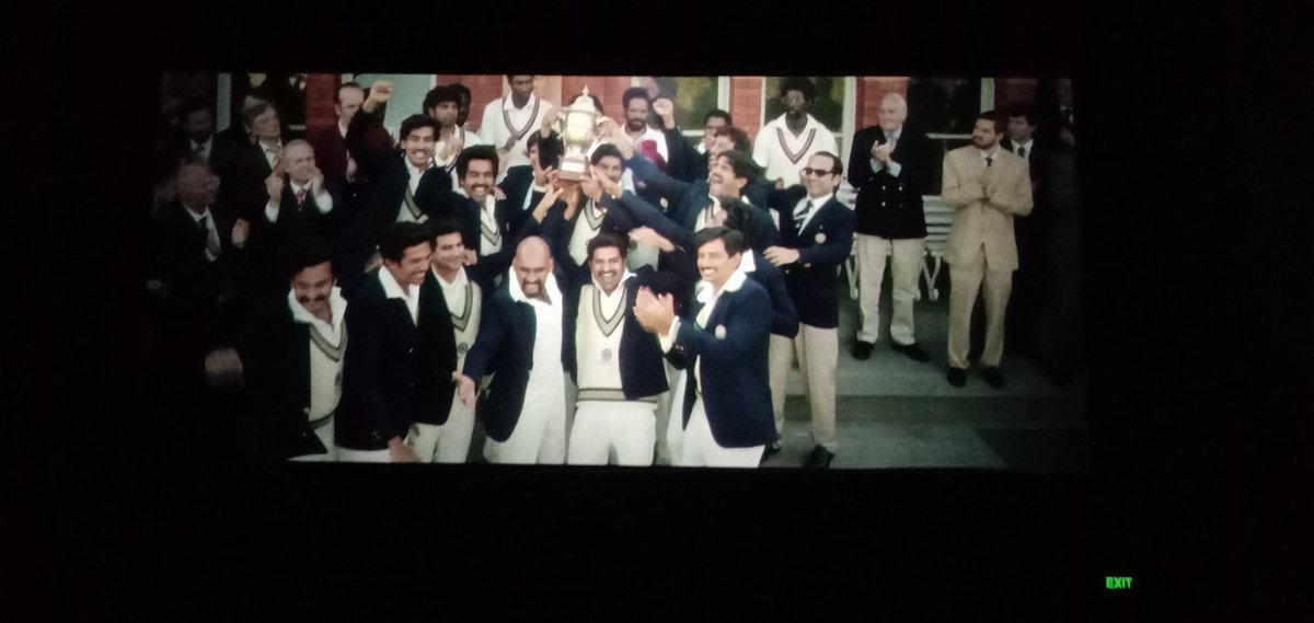 sushmibhaduri28's tweet photo. It’s not a film, @83thefilm is an emotion! goosebumps & tears. @kabirkhankk & Team, thank you! I'm Speechless Love You For The Moment Of PRIDE Salute You #83TheFilm ❤️🙏🏻
#83Review @RanveerOfficial @_KaProductions @NGEMovies @HARRDYSANDHU @issahilkhattar @AmmyVirk @adinathkothare https://t.co/lLlPRylamA