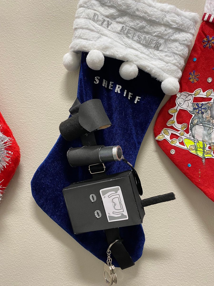 LafourcheSO's tweet photo. The staff at the Lafourche Parish Correctional Complex got creative this year and had a Christmas stocking decorating contest. Congrats to one of our cooks, Cynthia Durham, who designed the winning stocking! Here are some other creative ones we also wanted to share! https://t.co/21Mxnt66ei